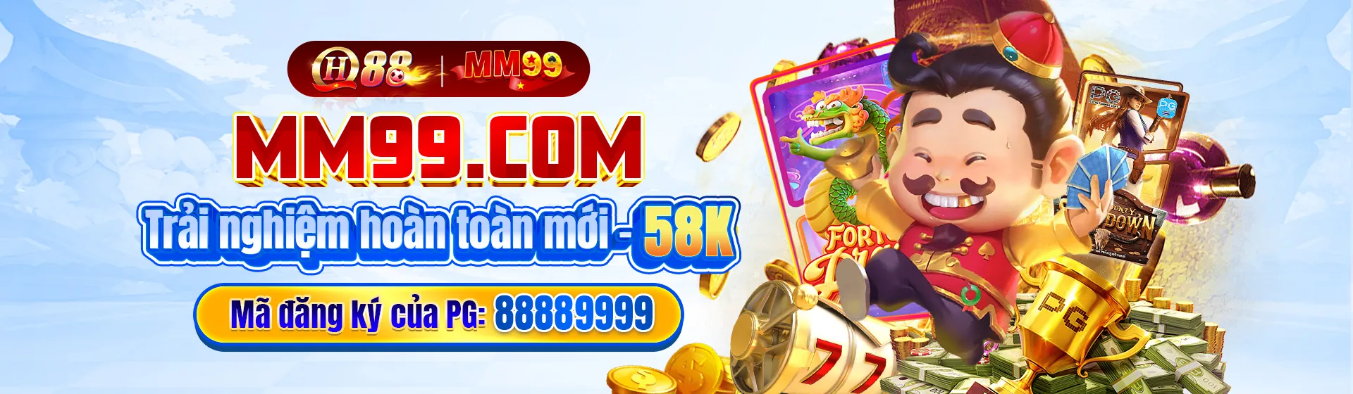 Banner khuyến mãi ứng dụng pg88 với các ưu đãi hấp dẫn